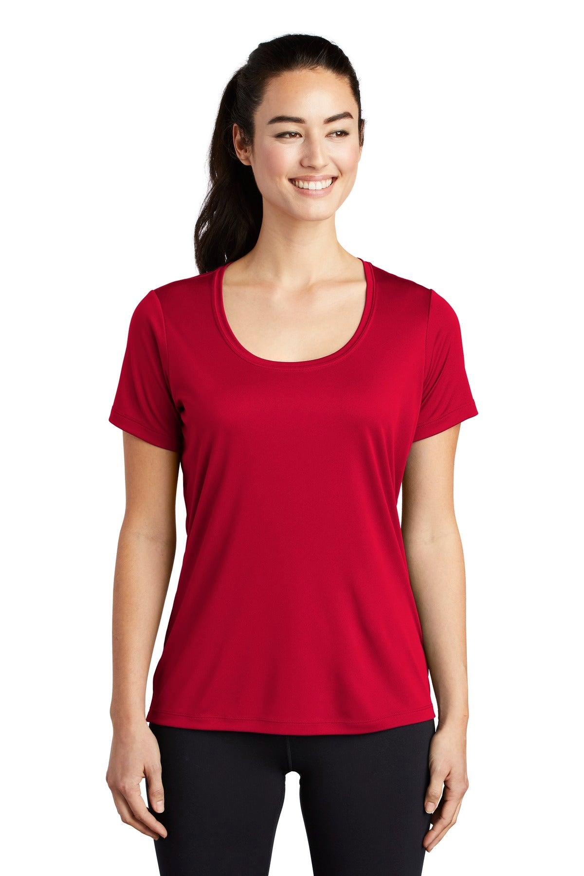 Sport-Tek Ladies Posi-UV Pro Scoop Neck Tee. LST420 - Dresses Max