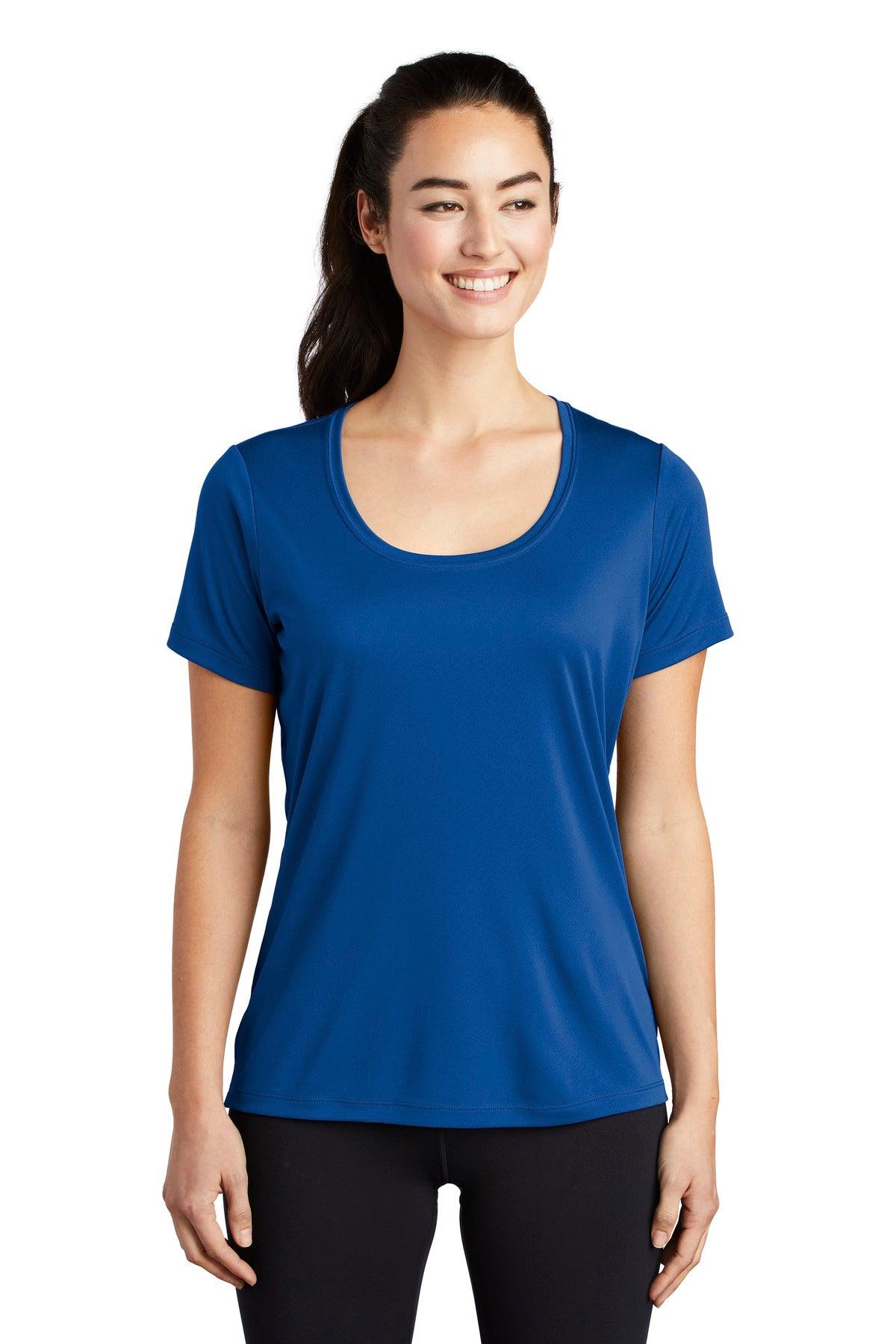Sport-Tek Ladies Posi-UV Pro Scoop Neck Tee. LST420 - Dresses Max