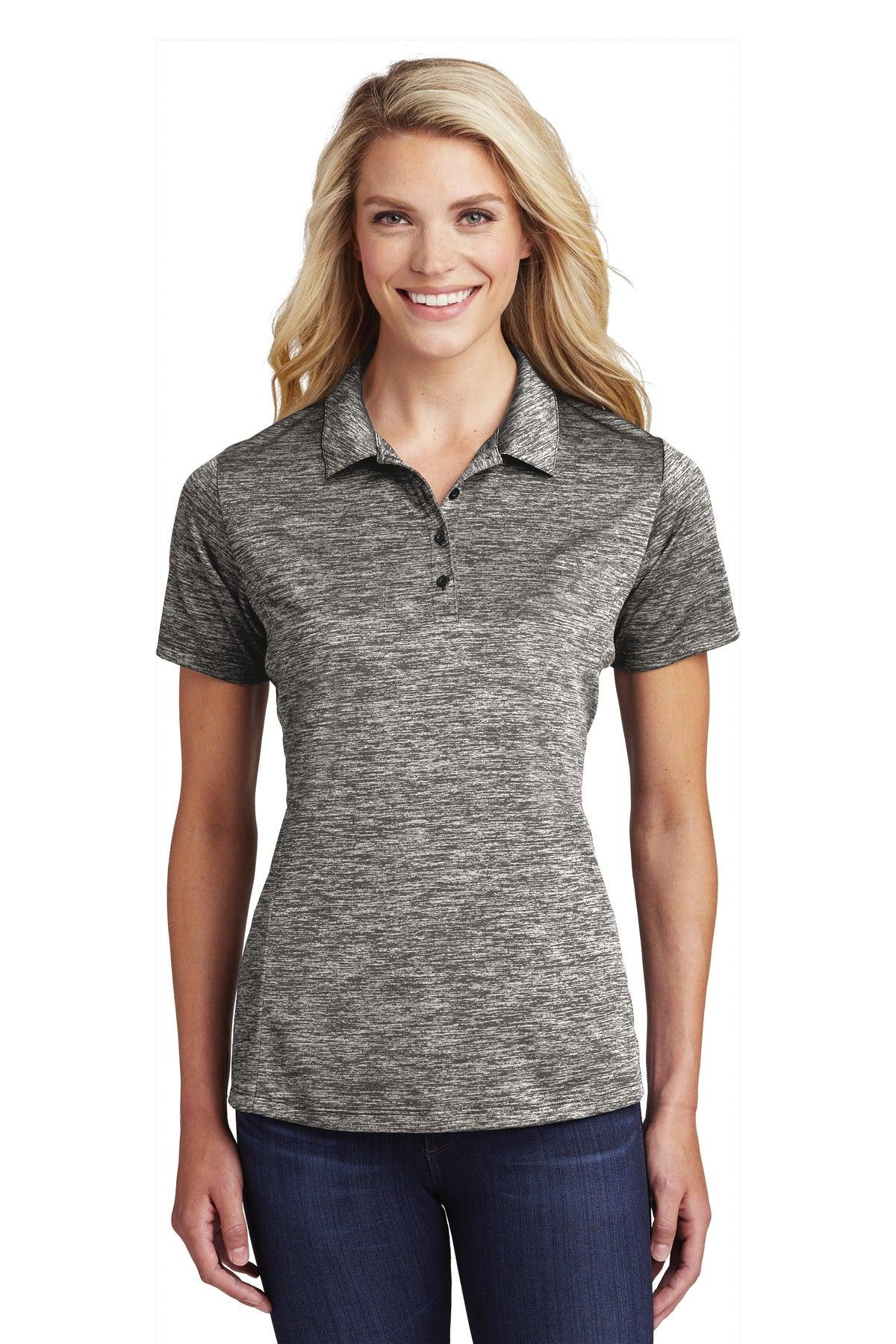 Sport-Tek Ladies PosiCharge Electric Heather Polo. LST590 - Dresses Max