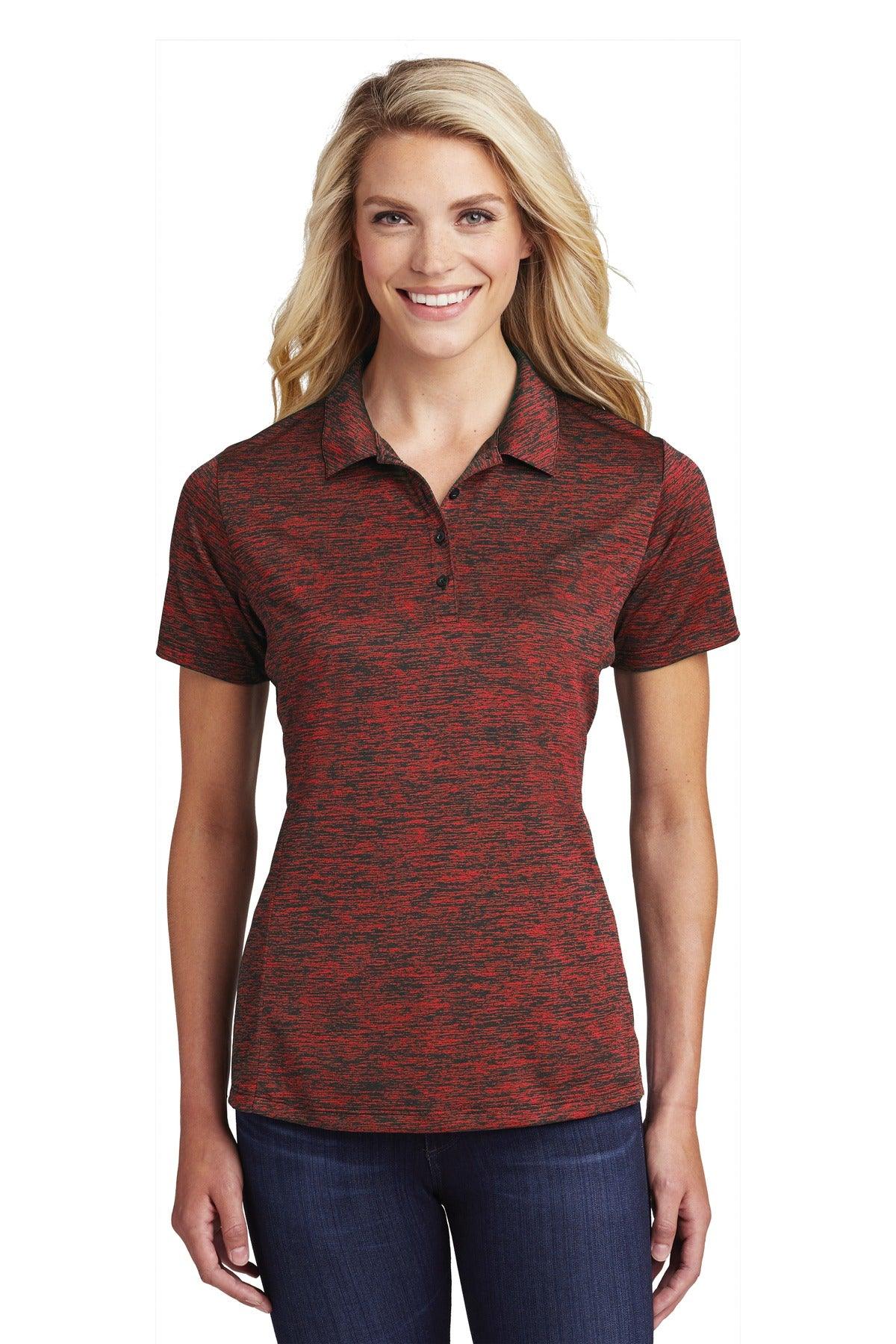 Sport-Tek Ladies PosiCharge Electric Heather Polo. LST590 - Dresses Max