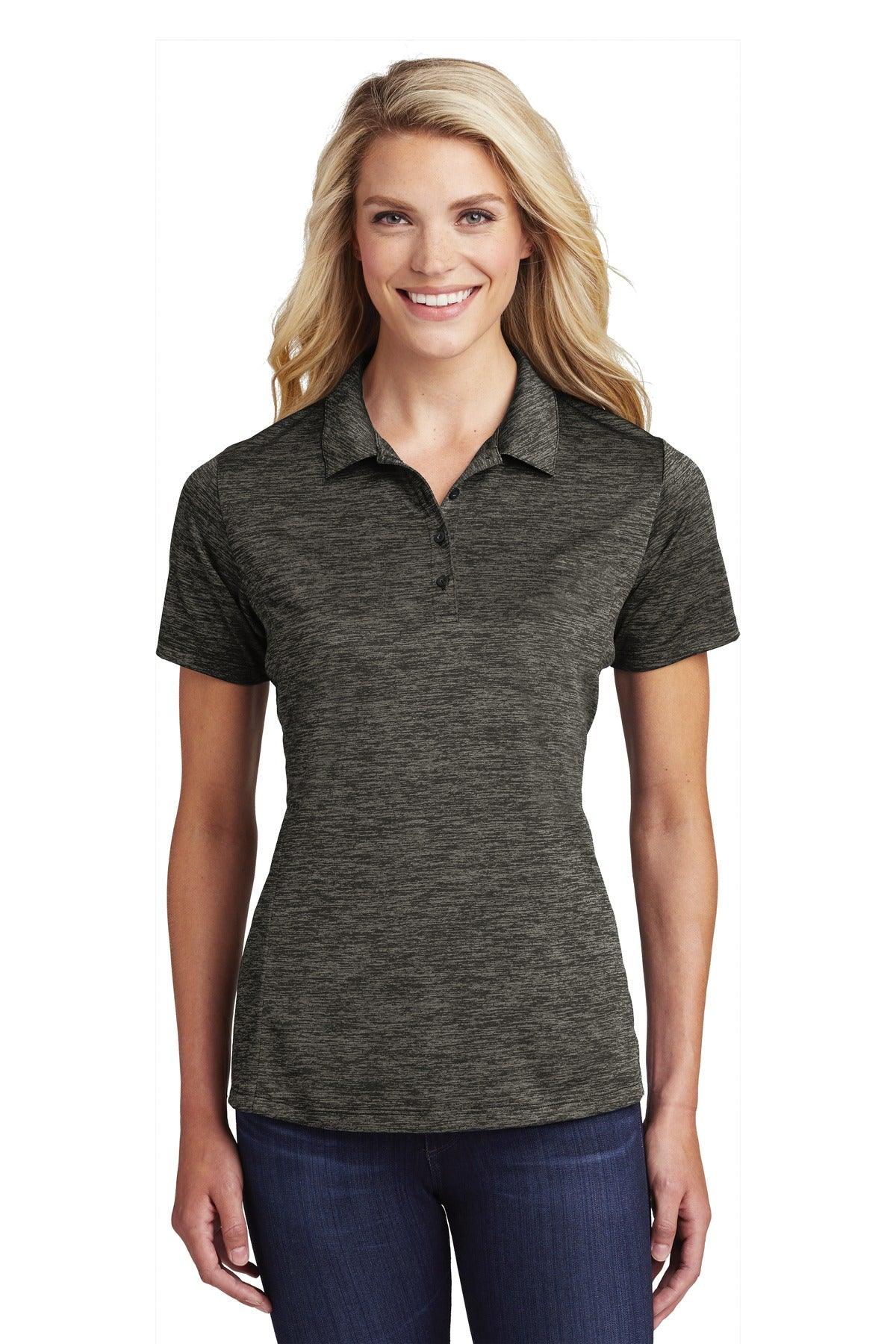 Sport-Tek Ladies PosiCharge Electric Heather Polo. LST590 - Dresses Max
