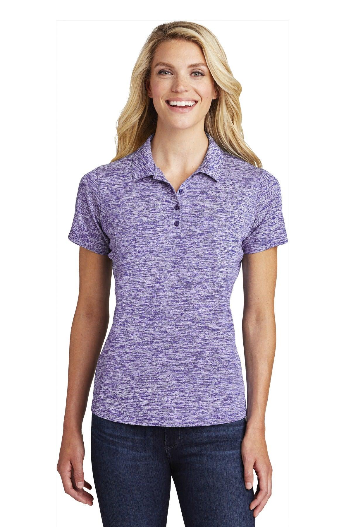 Sport-Tek Ladies PosiCharge Electric Heather Polo. LST590 - Dresses Max