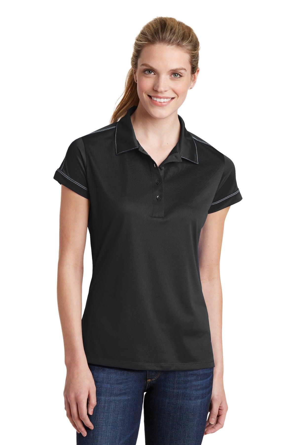 Sport-Tek Ladies Contrast Stitch Micropique Sport-Wick Polo. LST659 - Dresses Max