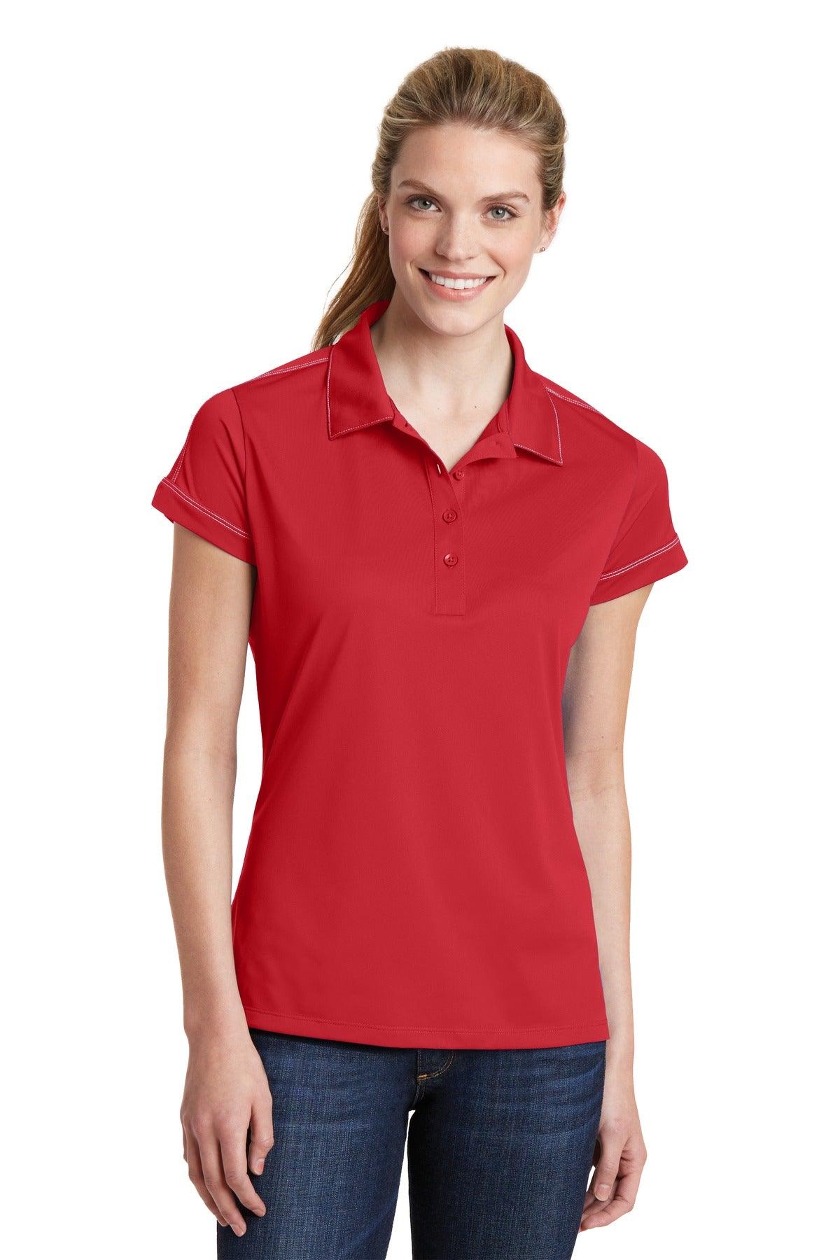 Sport-Tek Ladies Contrast Stitch Micropique Sport-Wick Polo. LST659 - Dresses Max