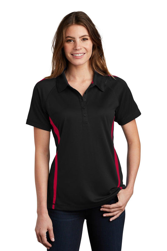 Sport-Tek Ladies PosiCharge Micro-Mesh Colorblock Polo. LST685 - Dresses Max