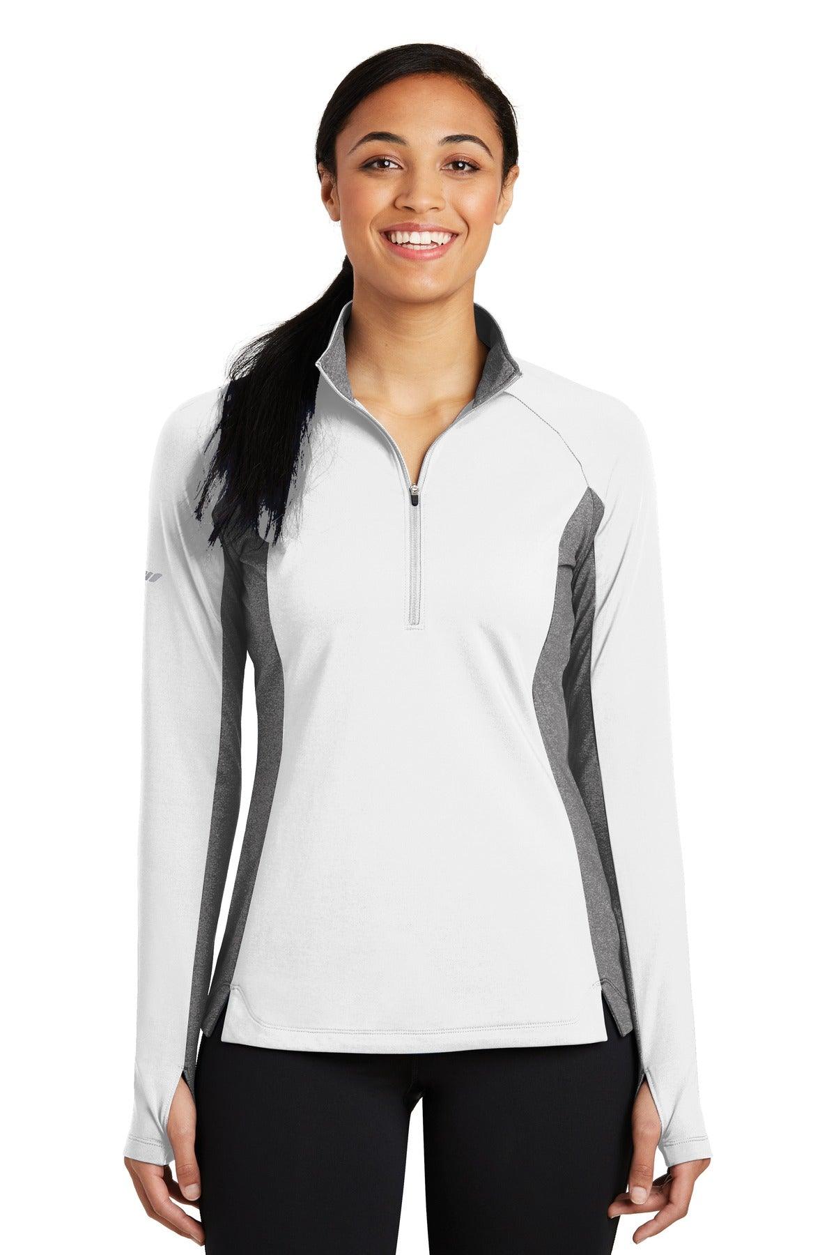 Sport-Tek Ladies Sport-Wick Stretch Contrast 1/2-Zip Pullover. LST854 - Dresses Max