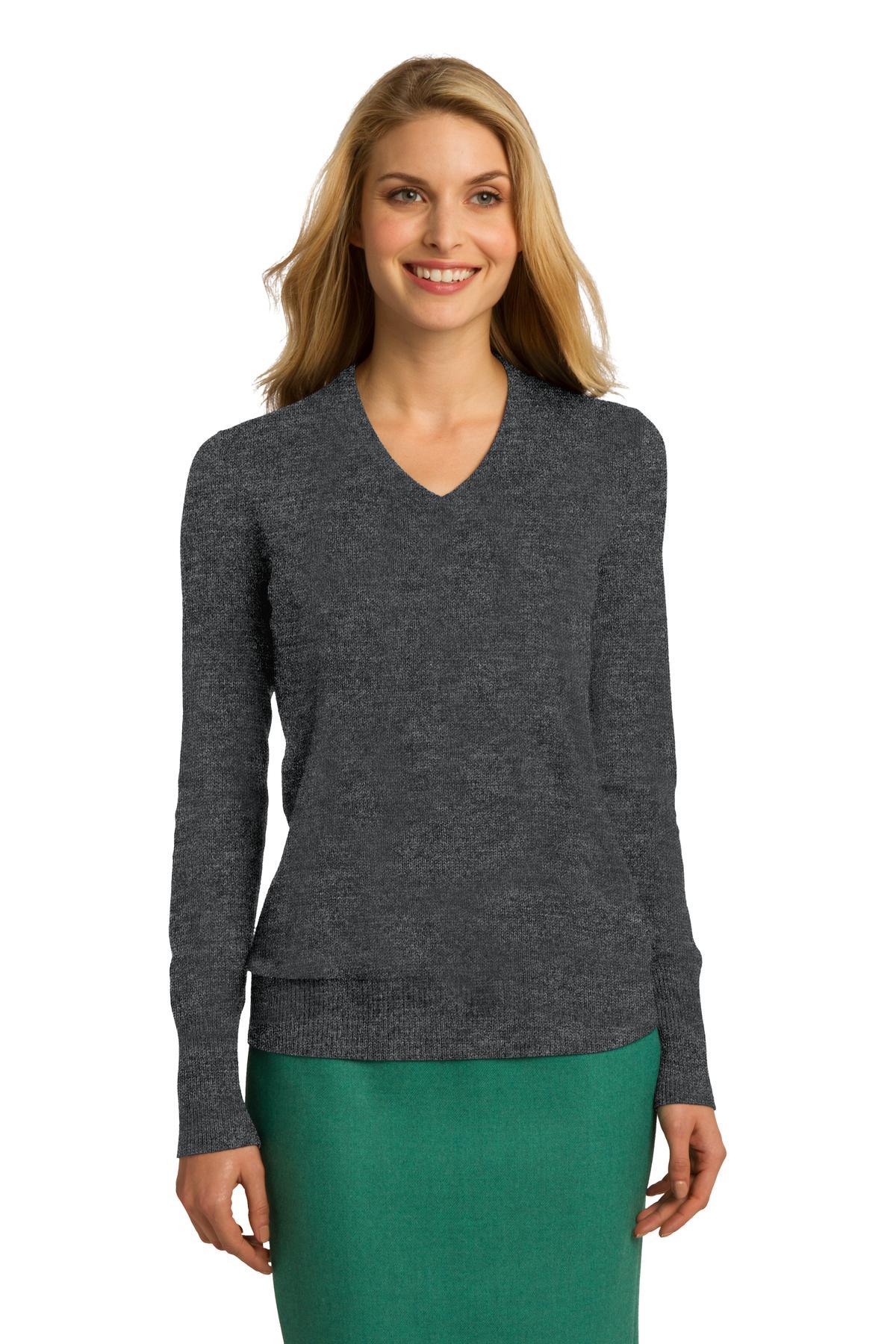 Port Authority Ladies V-Neck Sweater. LSW285 - Dresses Max