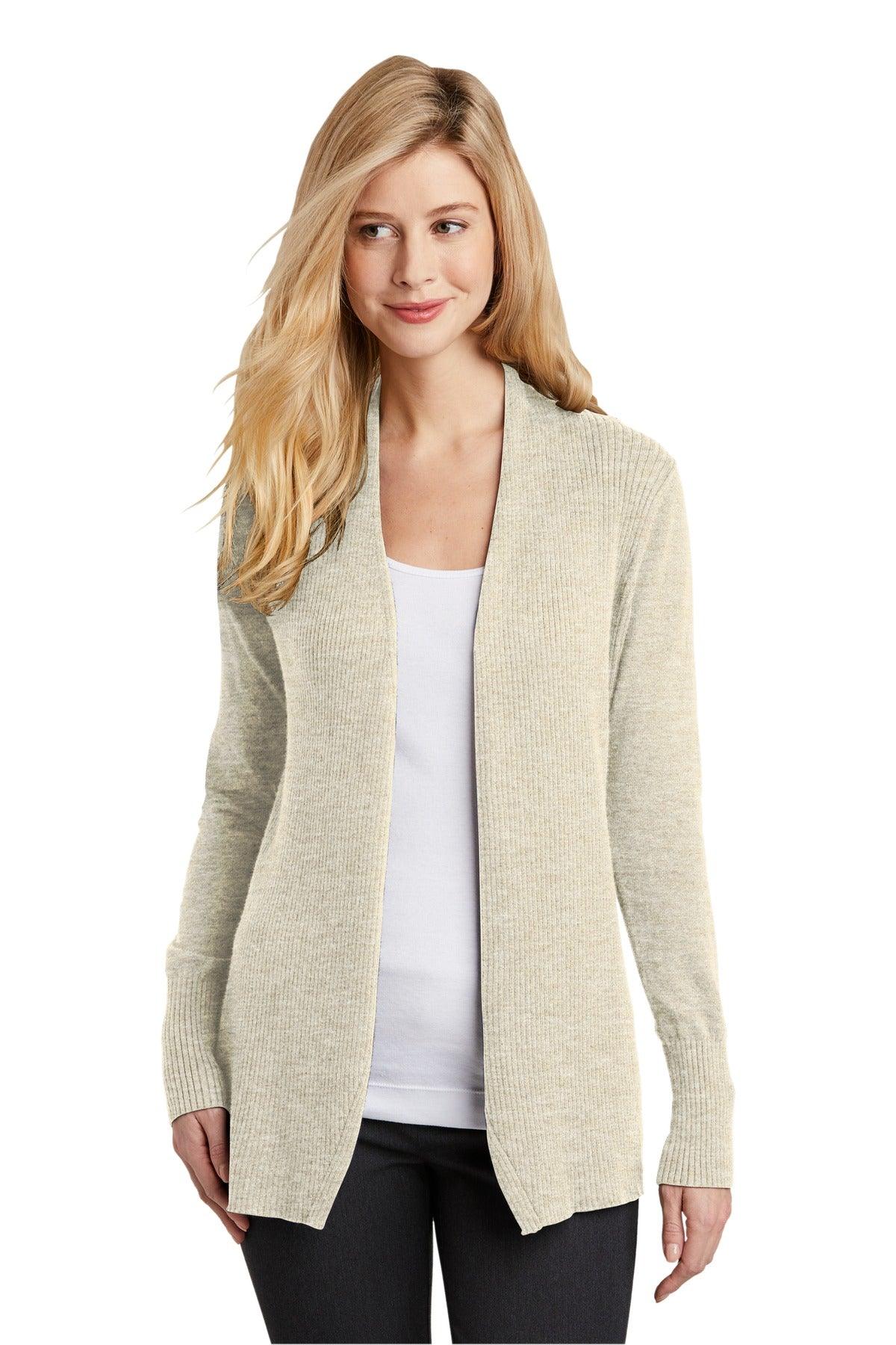 Port Authority Ladies Open Front Cardigan Sweater. LSW289 - Dresses Max