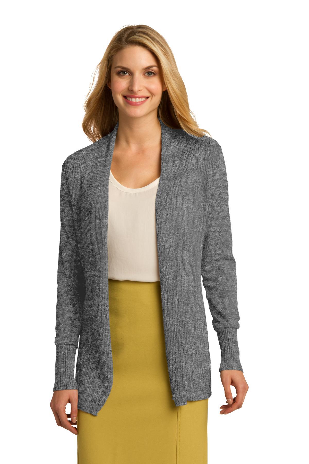 Port Authority Ladies Open Front Cardigan Sweater. LSW289 - Dresses Max