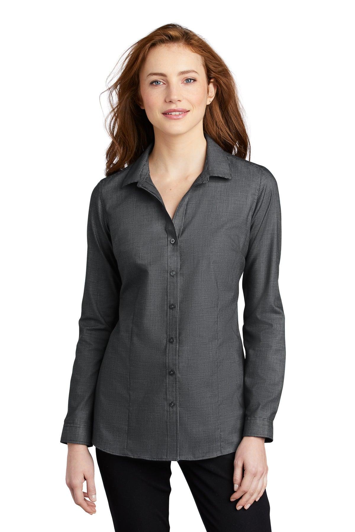 Port Authority Ladies Pincheck Easy Care Shirt LW645 - Dresses Max