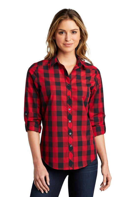 Port Authority Ladies Everyday Plaid Shirt. LW670 - Dresses Max