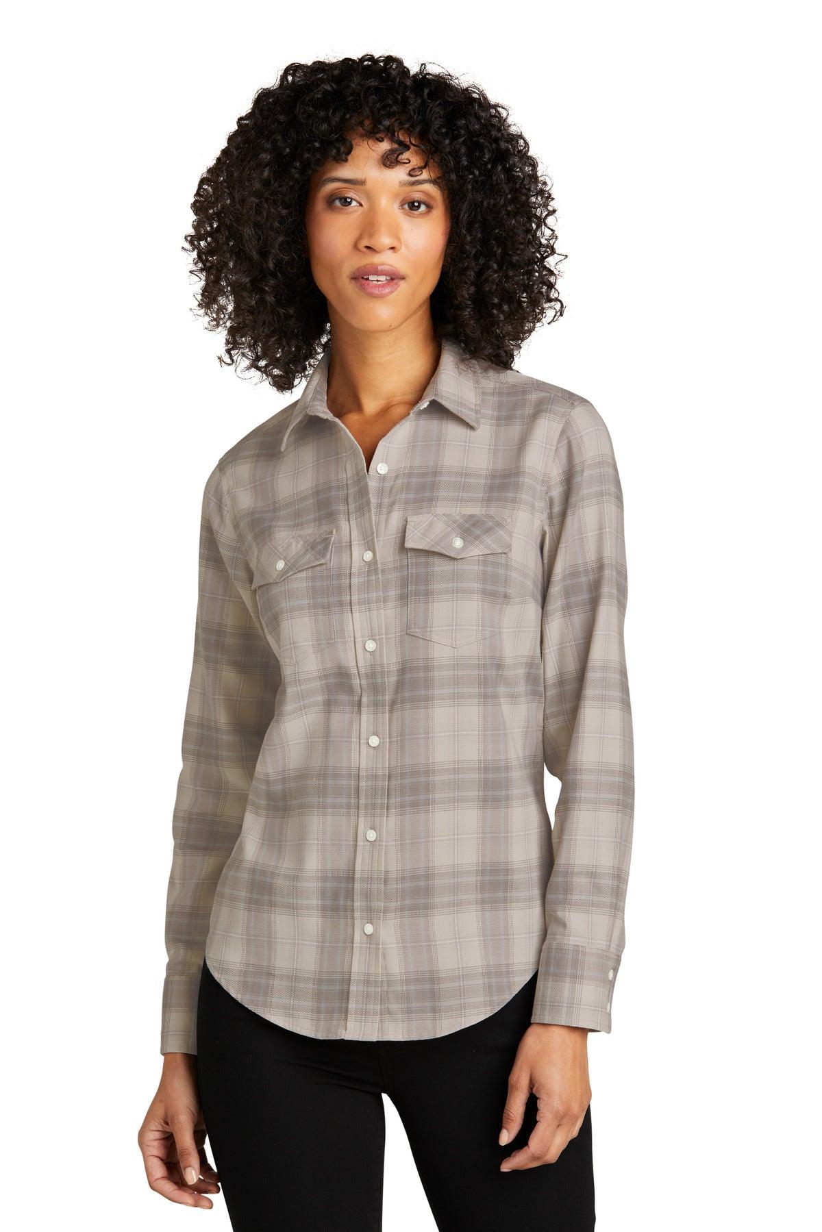 Port Authority Ladies Long Sleeve Ombre Plaid Shirt LW672 - Dresses Max