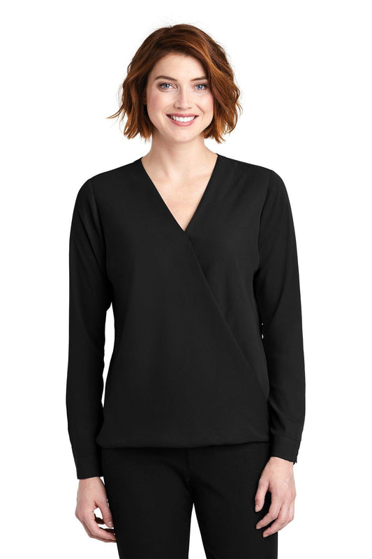 Port Authority Ladies Wrap Blouse. LW702 - Dresses Max