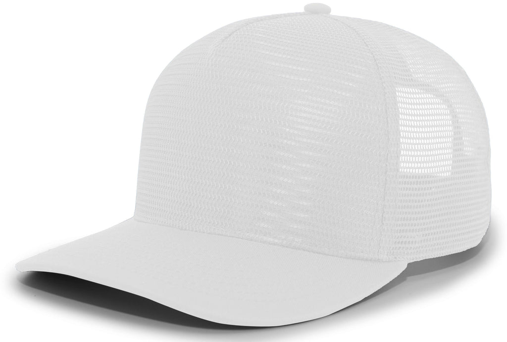 5-Panel Mesh Overlay Trucker Snapback P724