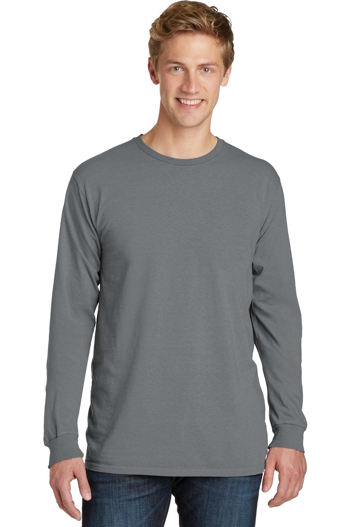 Port & Company Beach Wash Garment-Dyed Long Sleeve Tee PC099LS - Dresses Max