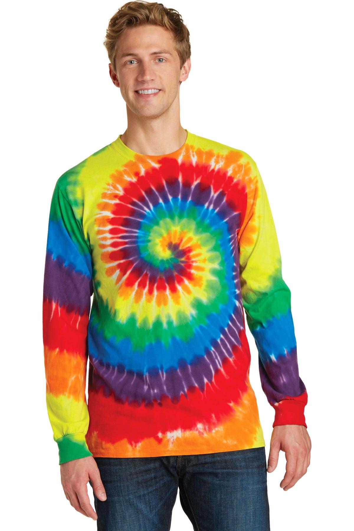 Port & Company Tie-Dye Long Sleeve Tee. PC147LS - Dresses Max