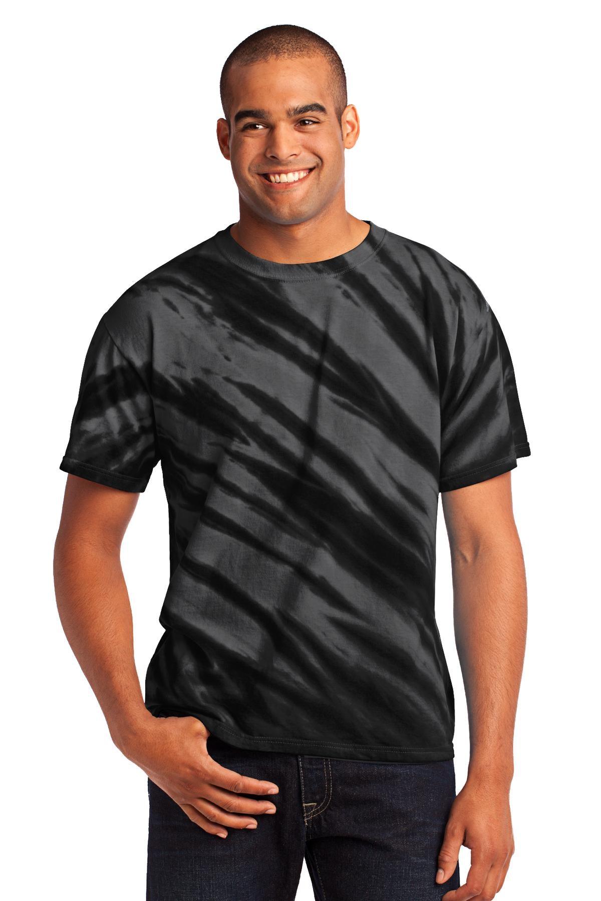Port & Company - Tiger Stripe Tie-Dye Tee. PC148 - Dresses Max