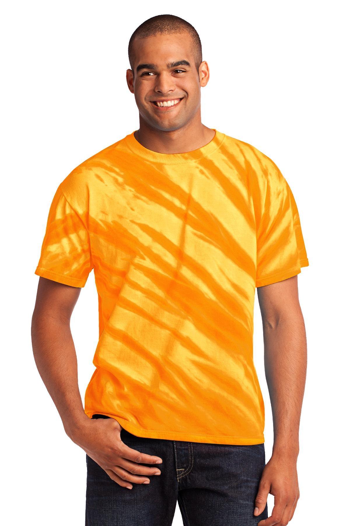 Port & Company - Tiger Stripe Tie-Dye Tee. PC148 - Dresses Max