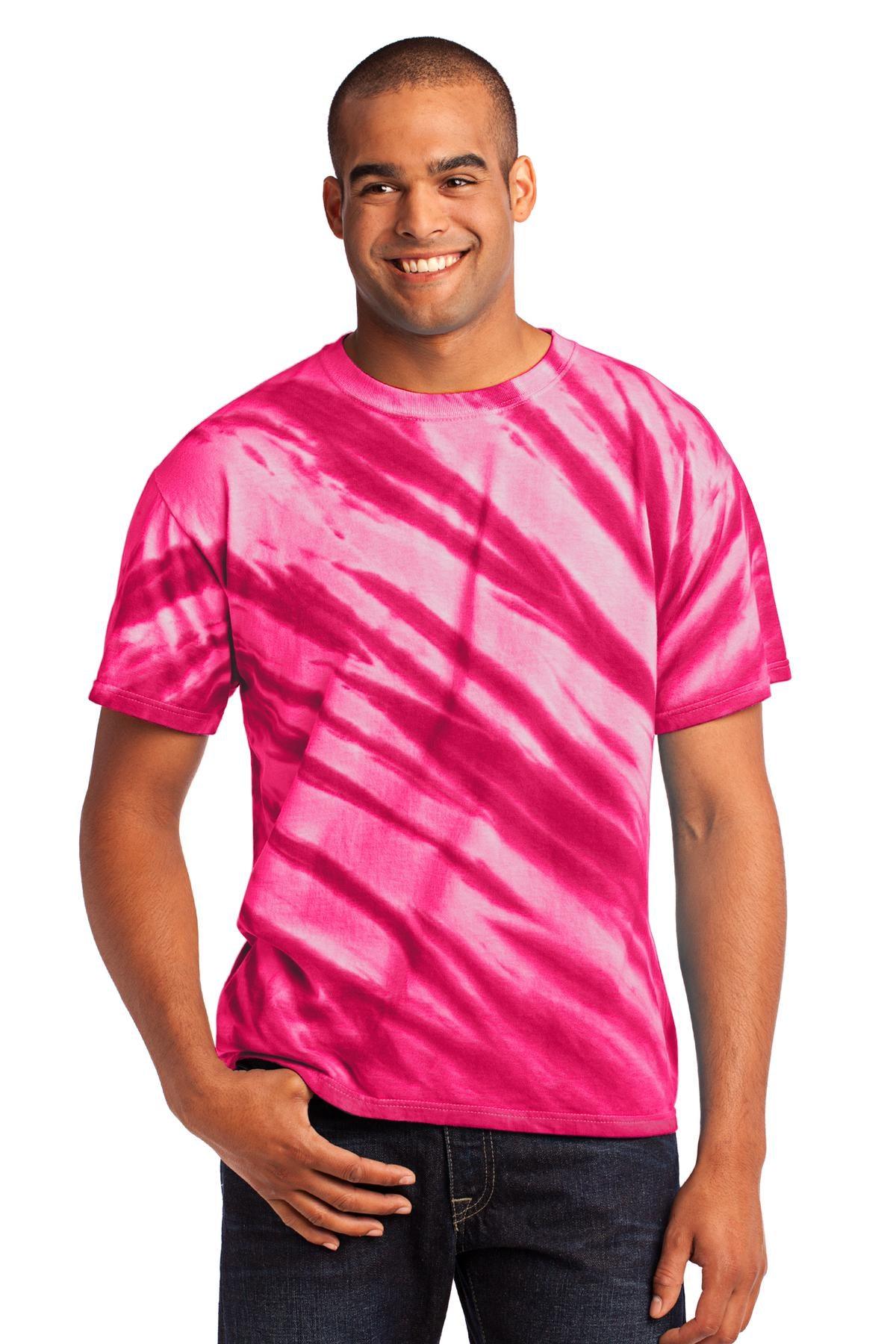 Port & Company - Tiger Stripe Tie-Dye Tee. PC148 - Dresses Max