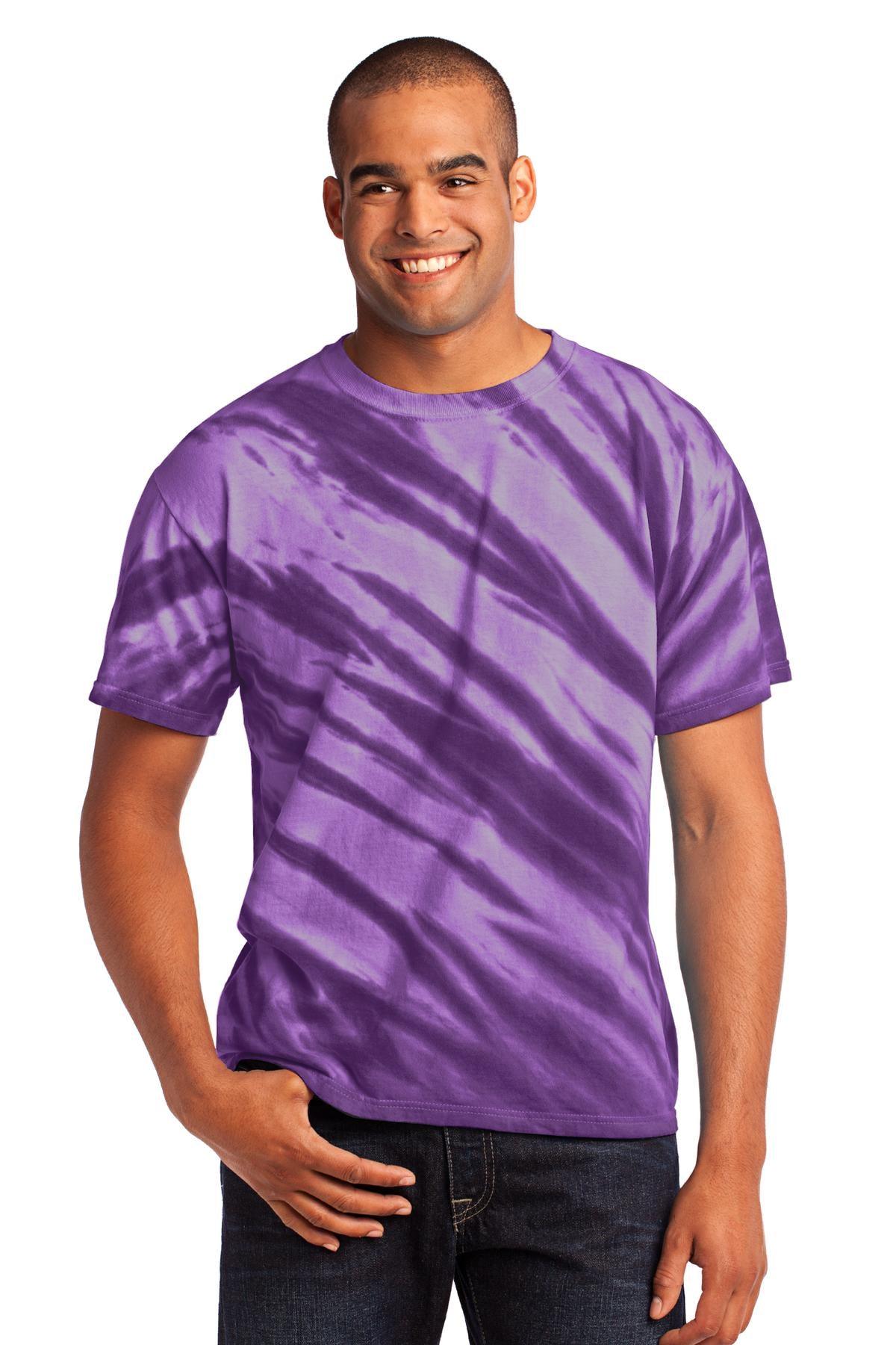 Port & Company - Tiger Stripe Tie-Dye Tee. PC148 - Dresses Max