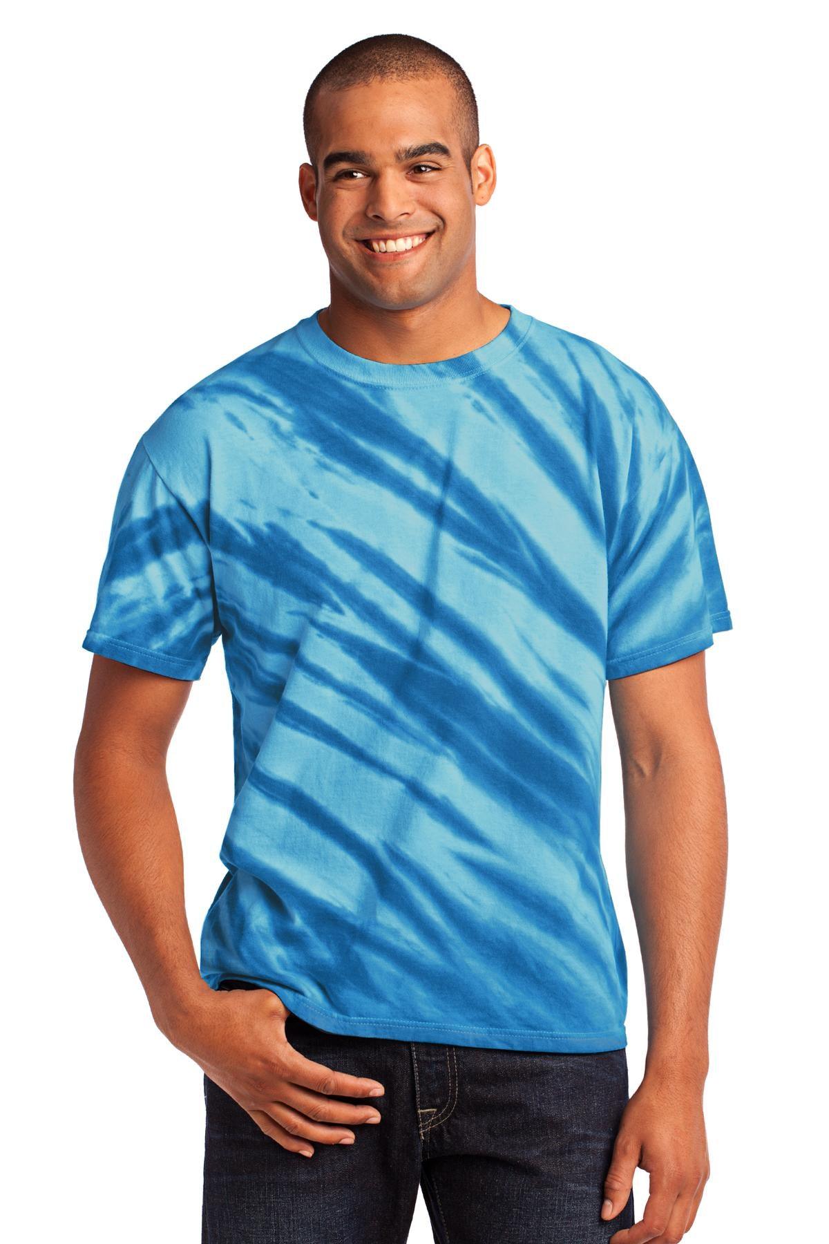 Port & Company - Tiger Stripe Tie-Dye Tee. PC148 - Dresses Max