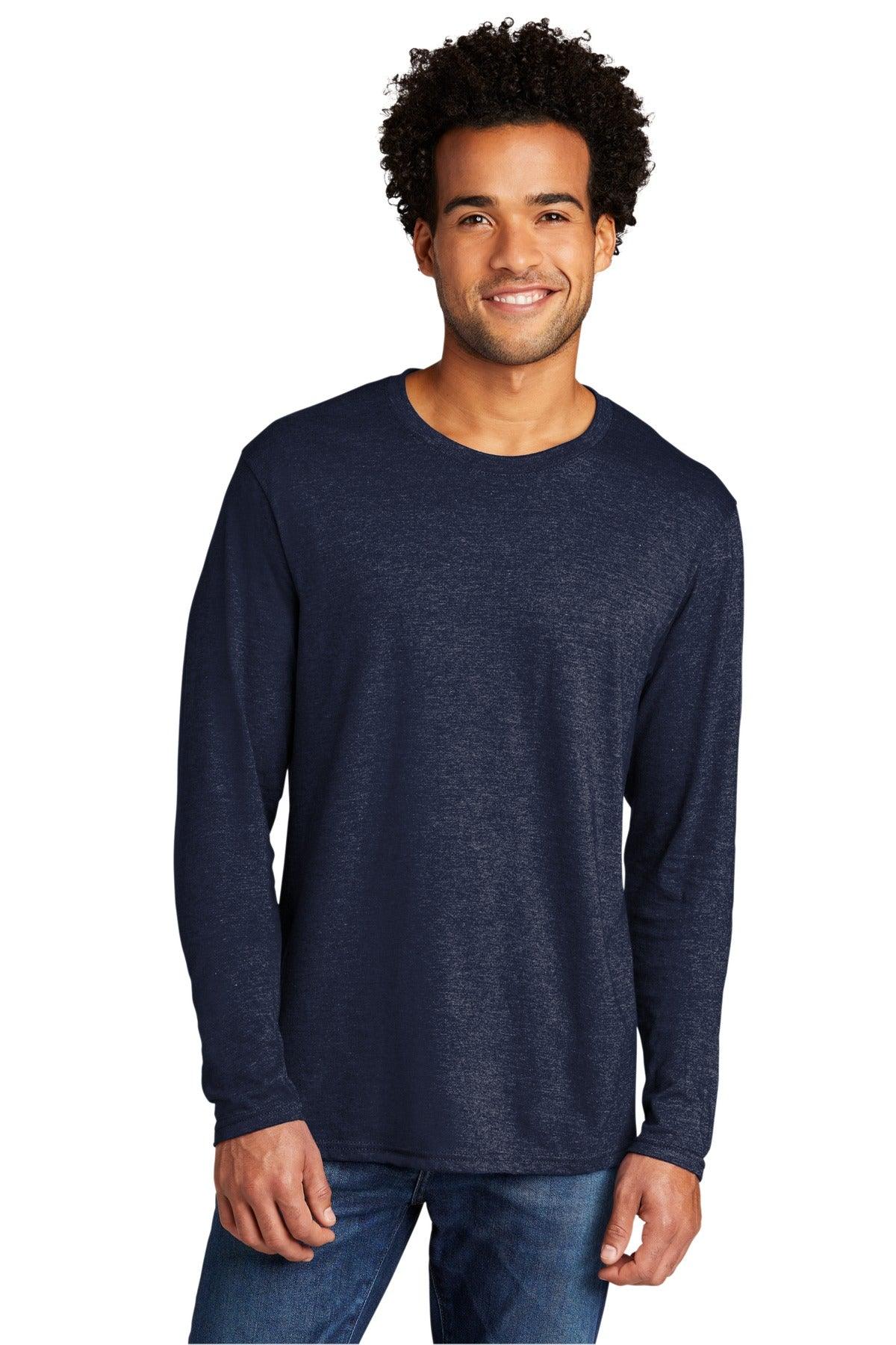 Port & Company Tri-Blend Long Sleeve Tee. PC330LS - Dresses Max
