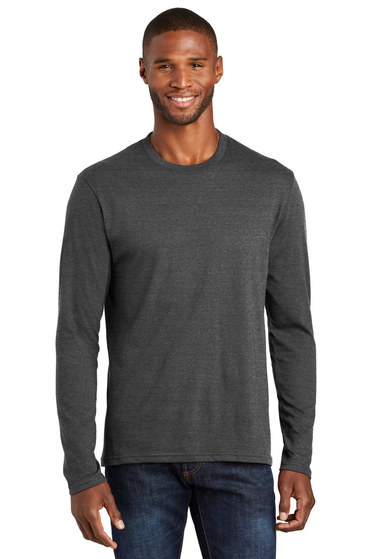 Port & Company Long Sleeve Fan Favorite Blend Tee. PC455LS - Dresses Max