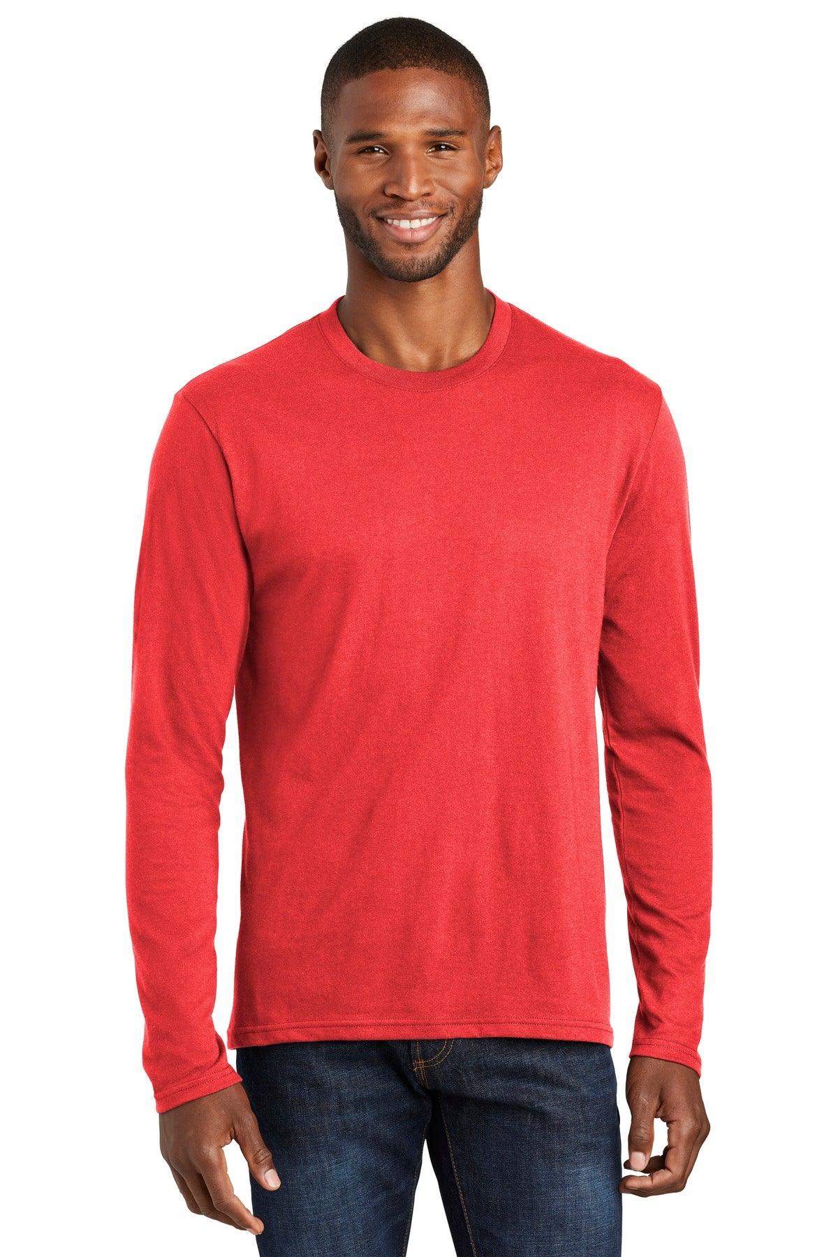 Port & Company Long Sleeve Fan Favorite Blend Tee. PC455LS - Dresses Max