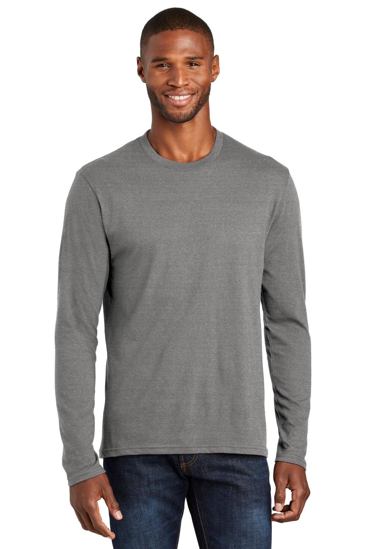 Port & Company Long Sleeve Fan Favorite Blend Tee. PC455LS - Dresses Max