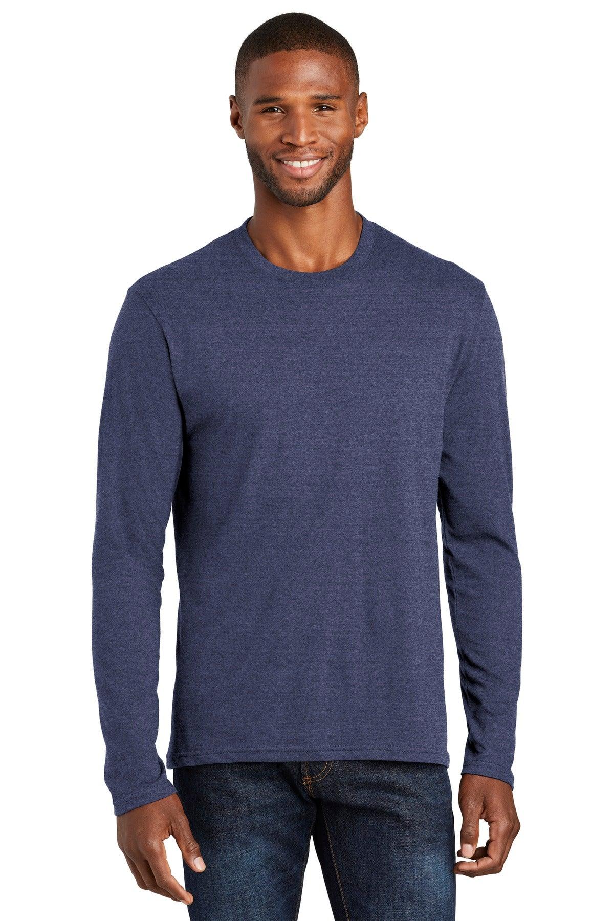 Port & Company Long Sleeve Fan Favorite Blend Tee. PC455LS - Dresses Max