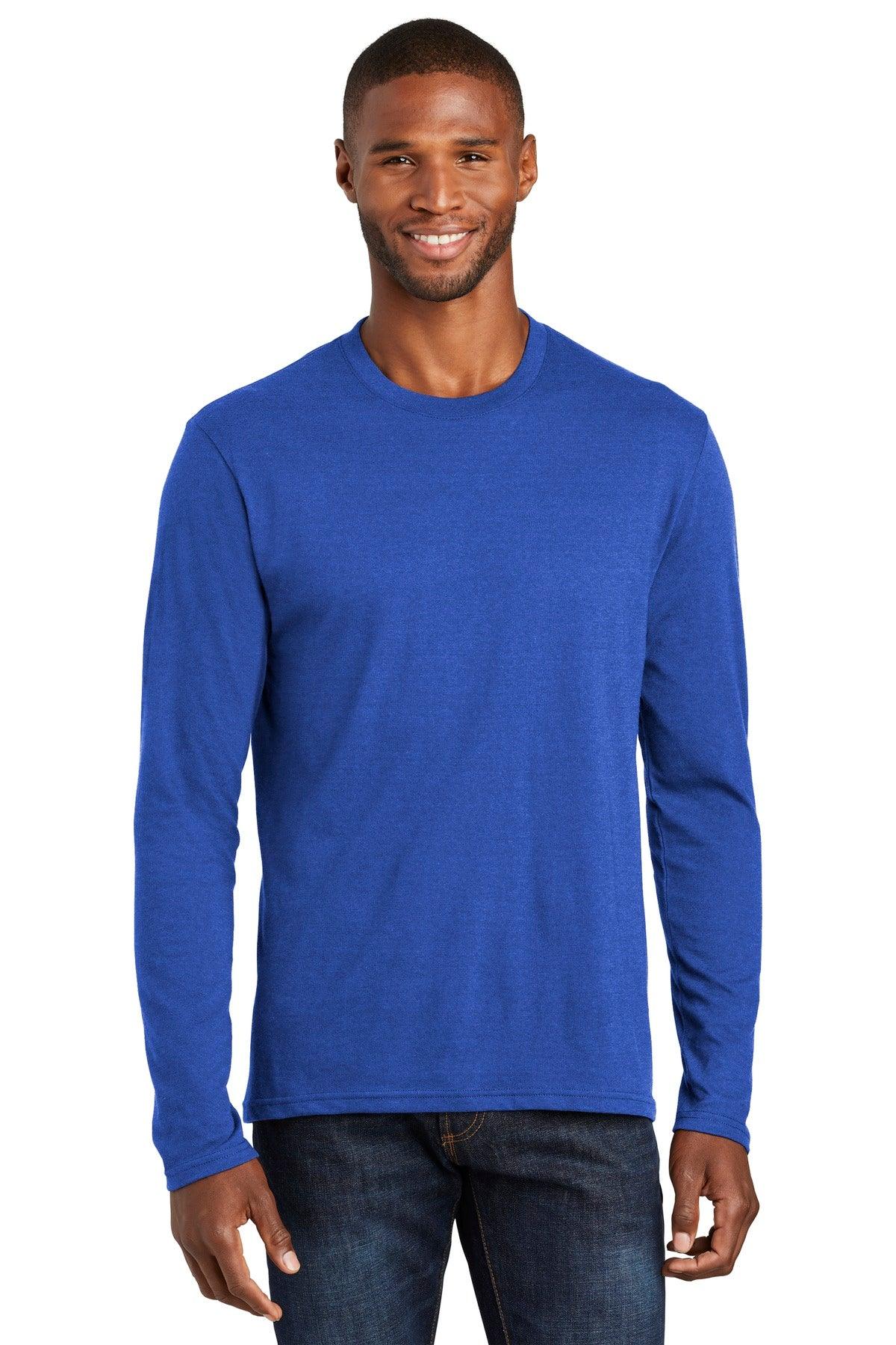 Port & Company Long Sleeve Fan Favorite Blend Tee. PC455LS - Dresses Max