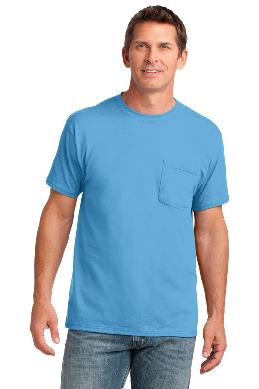Port & Company Core Cotton Pocket Tee. PC54P - Dresses Max
