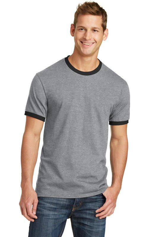 Port & Company Core Cotton Ringer Tee. PC54R - Dresses Max