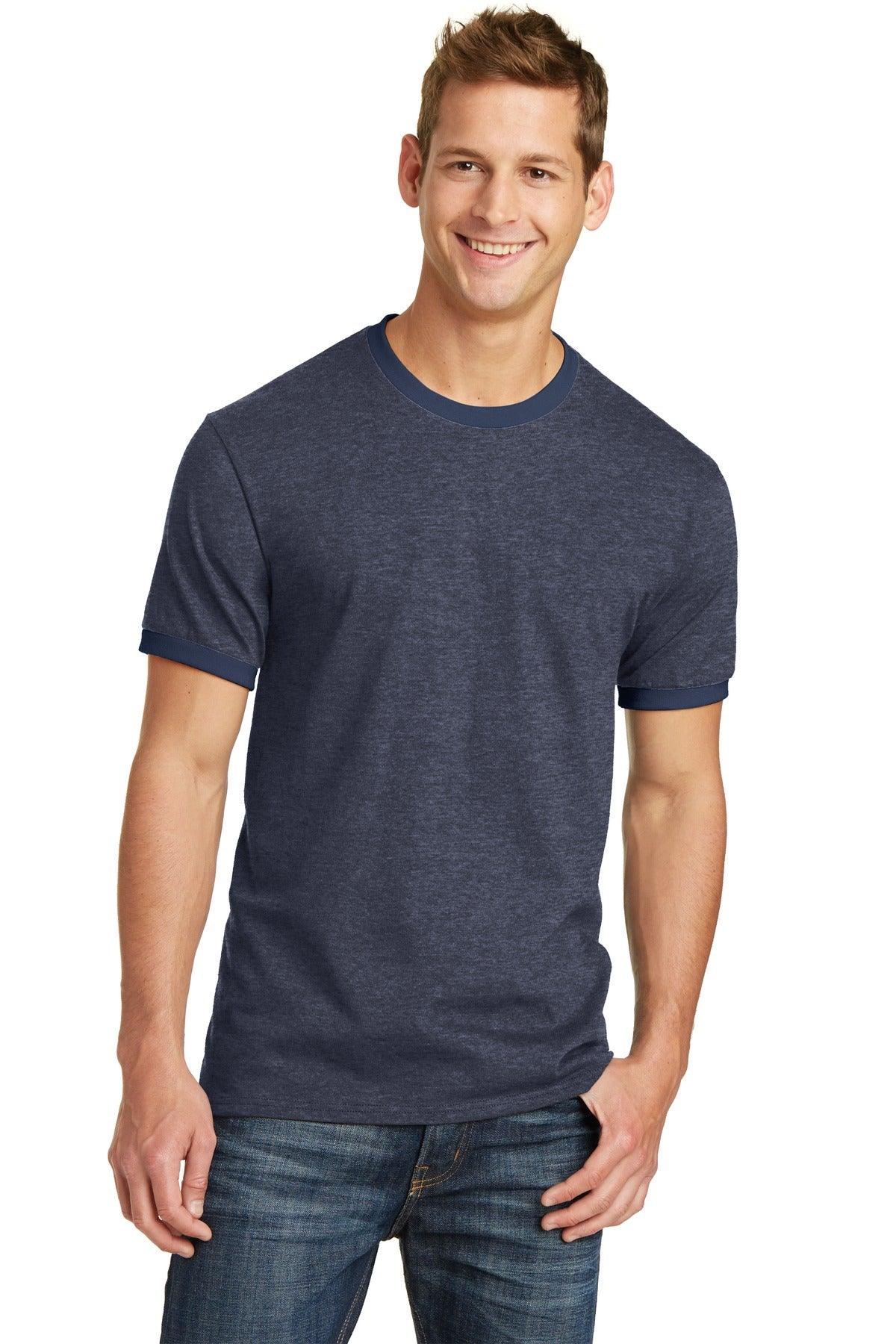 Port & Company Core Cotton Ringer Tee. PC54R - Dresses Max