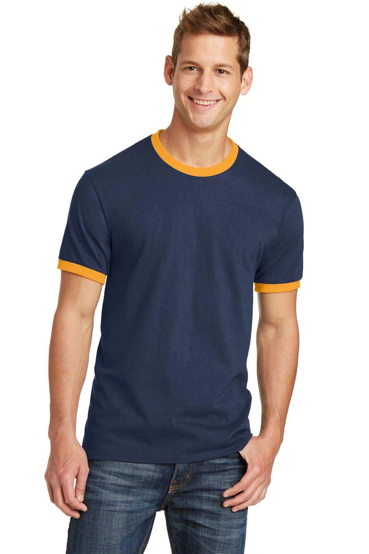 Port & Company Core Cotton Ringer Tee. PC54R - Dresses Max