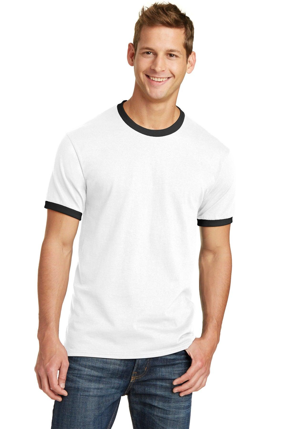 Port & Company Core Cotton Ringer Tee. PC54R - Dresses Max