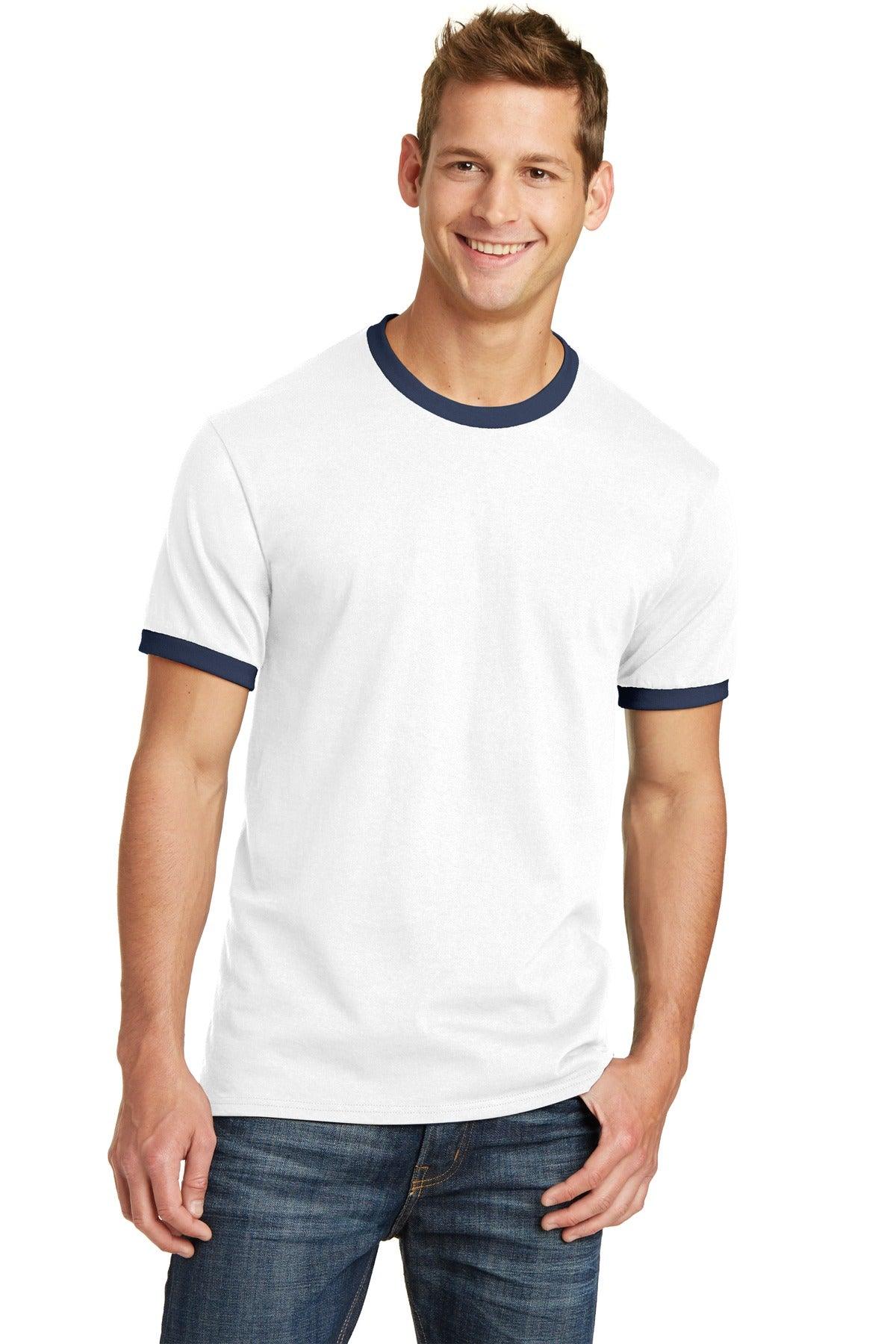 Port & Company Core Cotton Ringer Tee. PC54R - Dresses Max