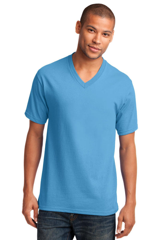 Port & Company Core Cotton V-Neck Tee. PC54V - Dresses Max