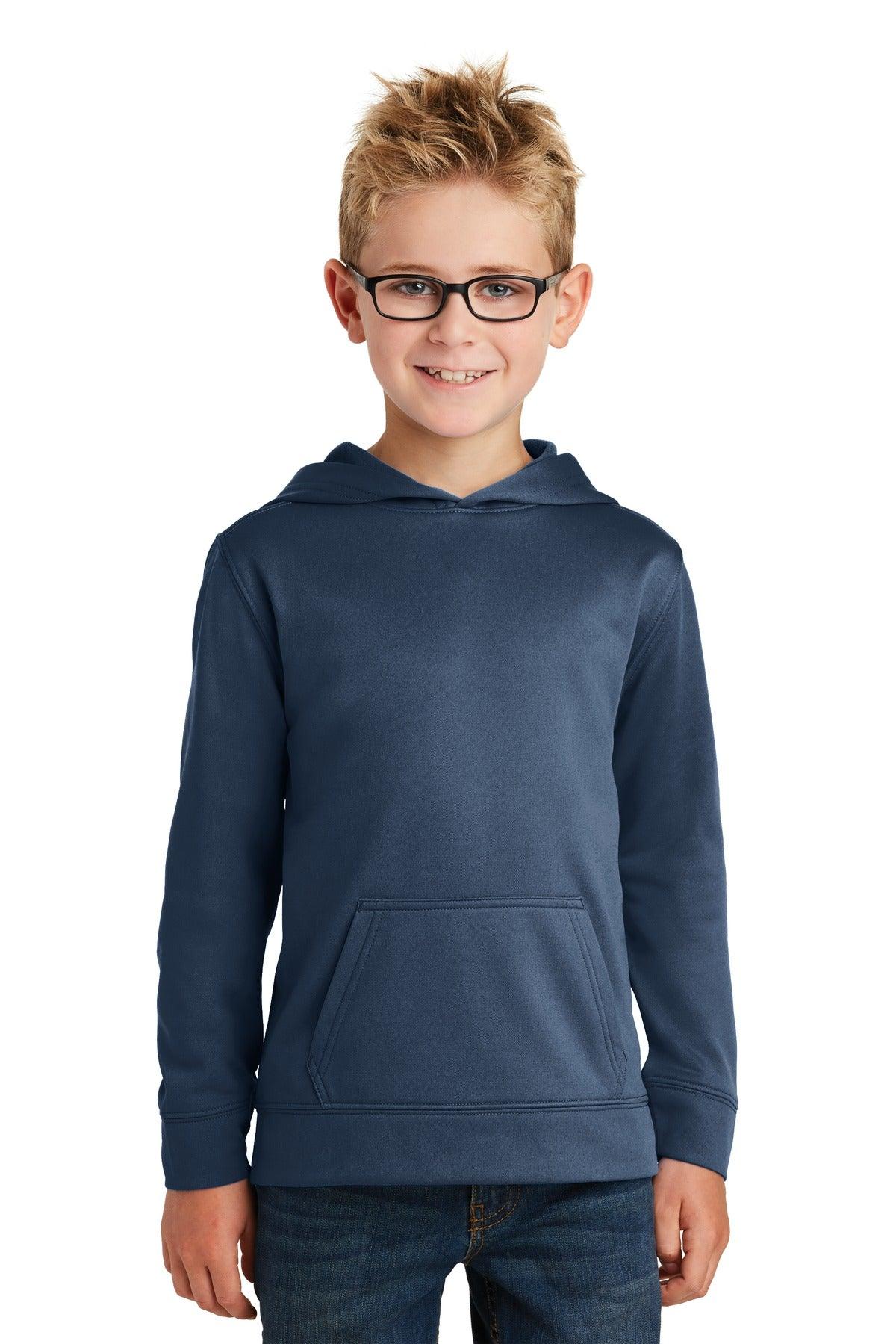 Port & Company Youth Performance Fleece Pullover Hooded Sweatshirt. PC590YH - Dresses Max