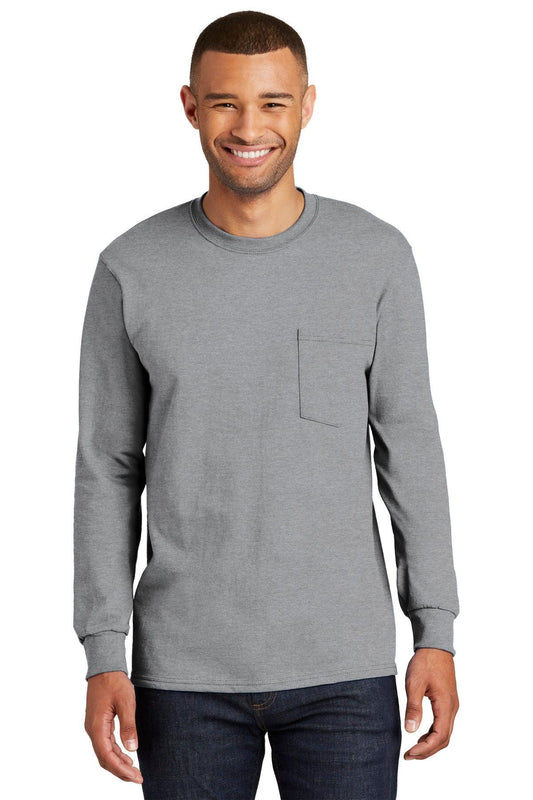 Port & Company Tall Long Sleeve Essential Pocket Tee. PC61LSPT - Dresses Max