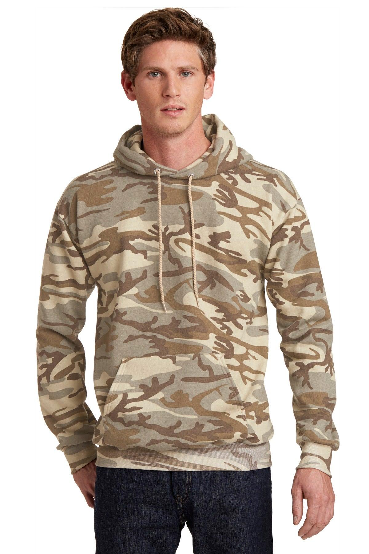 Port & Company Core Fleece Camo Pullover Hooded Sweatshirt. PC78HC - Dresses Max