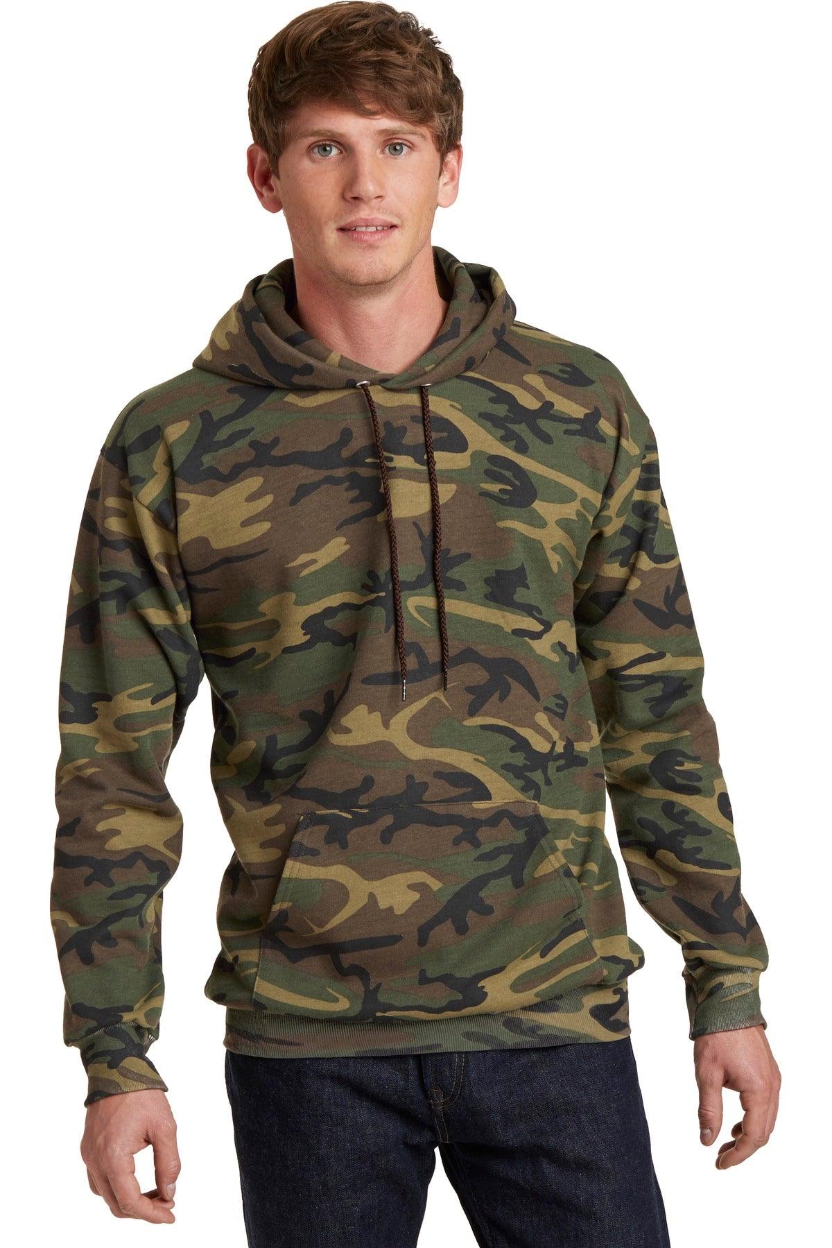 Port & Company Core Fleece Camo Pullover Hooded Sweatshirt. PC78HC - Dresses Max