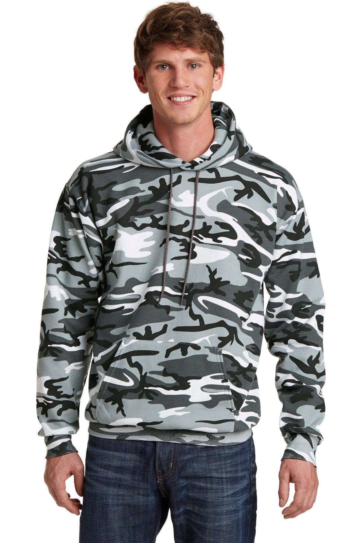 Port & Company Core Fleece Camo Pullover Hooded Sweatshirt. PC78HC - Dresses Max