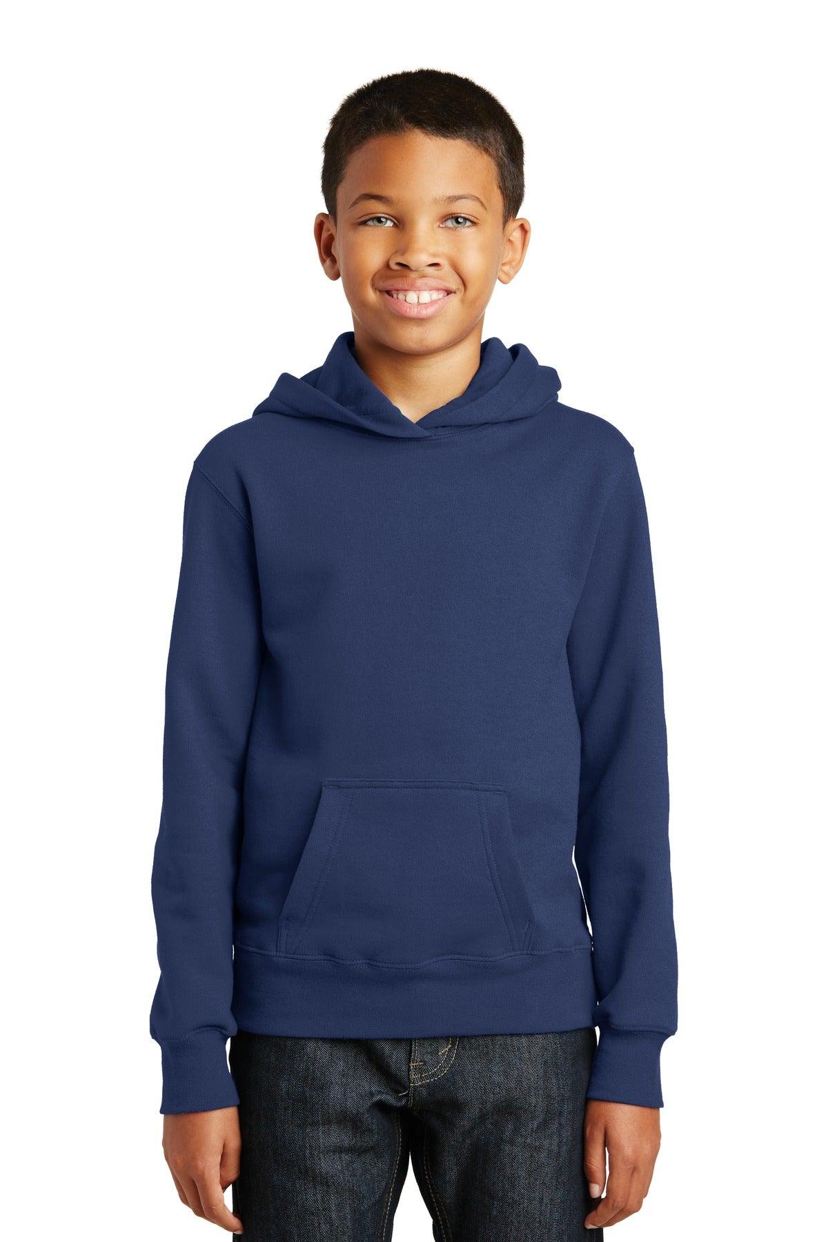 Port & Company Youth Fan Favorite Fleece Pullover Hooded Sweatshirt. PC850YH - Dresses Max