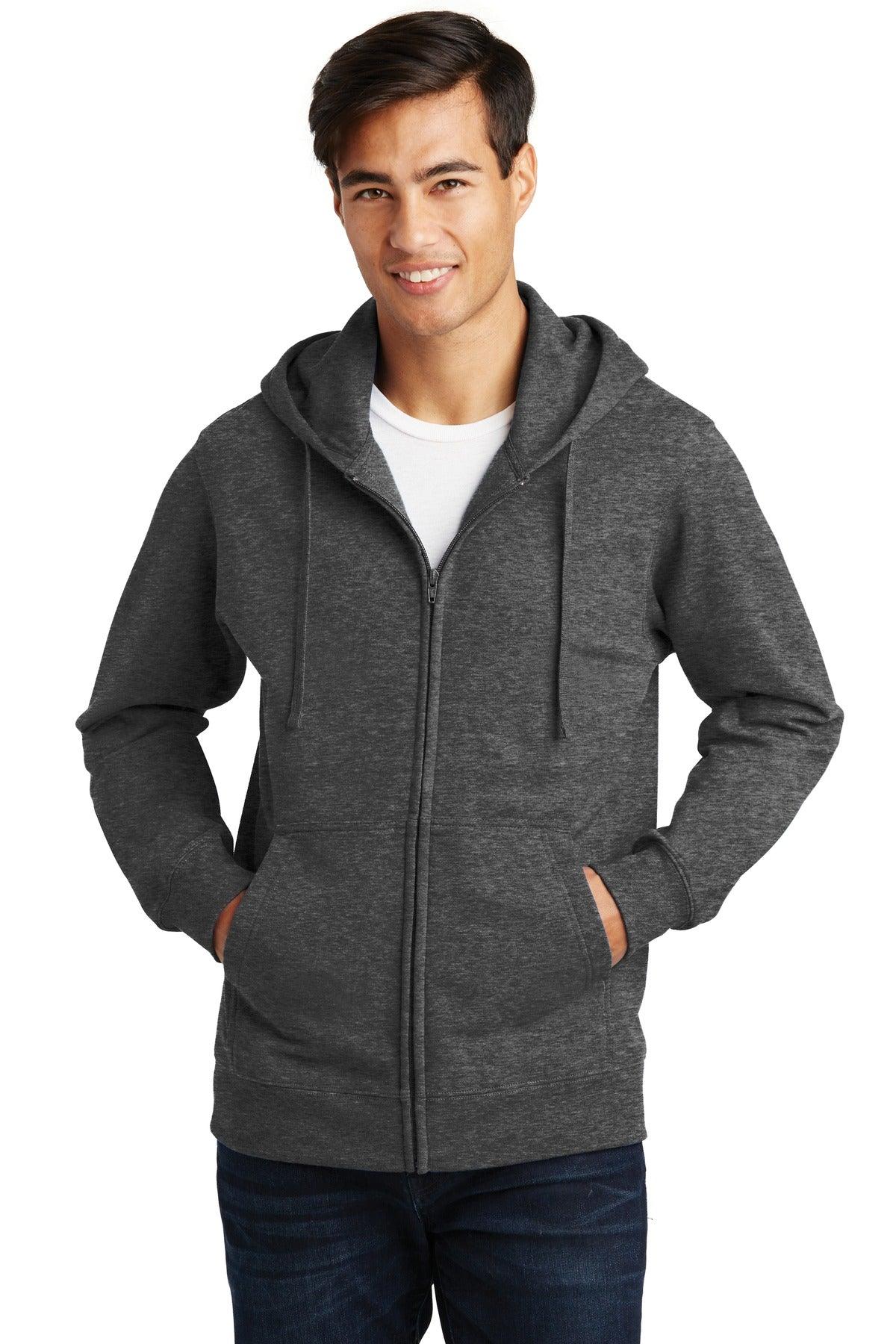 Port & Company Fan Favorite Fleece Full-Zip Hooded Sweatshirt. PC850ZH - Dresses Max