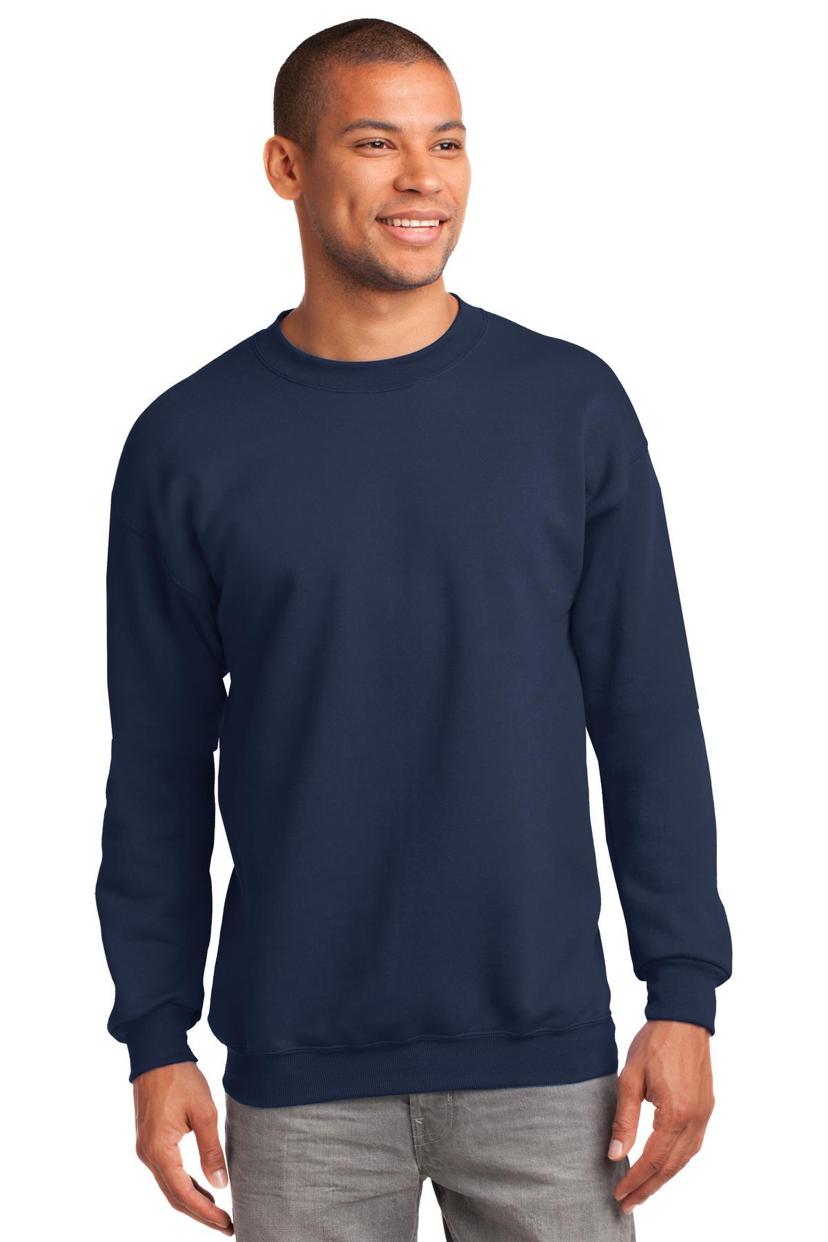 Port & Company Tall Essential Fleece Crewneck Sweatshirt. PC90T - Dresses Max