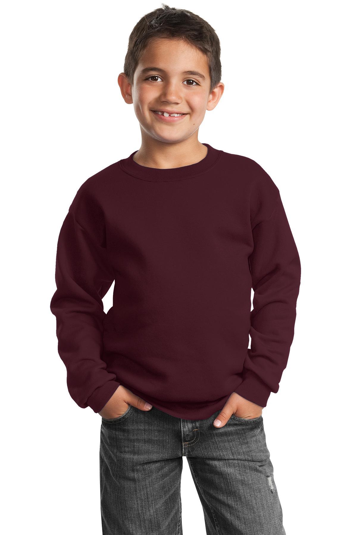 Port & Company - Youth Core Fleece Crewneck Sweatshirt. PC90Y - Dresses Max