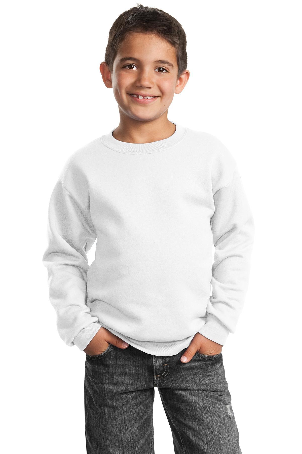 Port & Company - Youth Core Fleece Crewneck Sweatshirt. PC90Y - Dresses Max