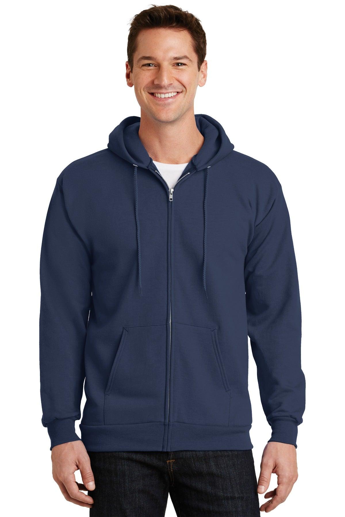 Port & Company - Essential Fleece Full-Zip Hooded Sweatshirt. PC90ZH - Dresses Max