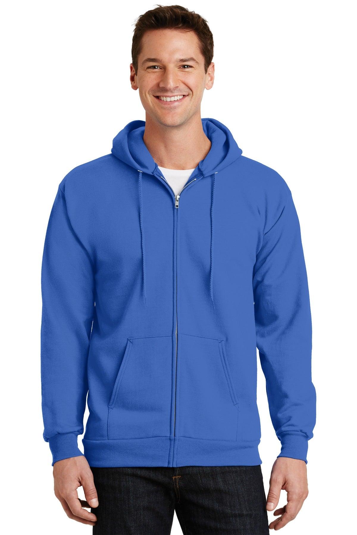 Port & Company - Essential Fleece Full-Zip Hooded Sweatshirt. PC90ZH - Dresses Max